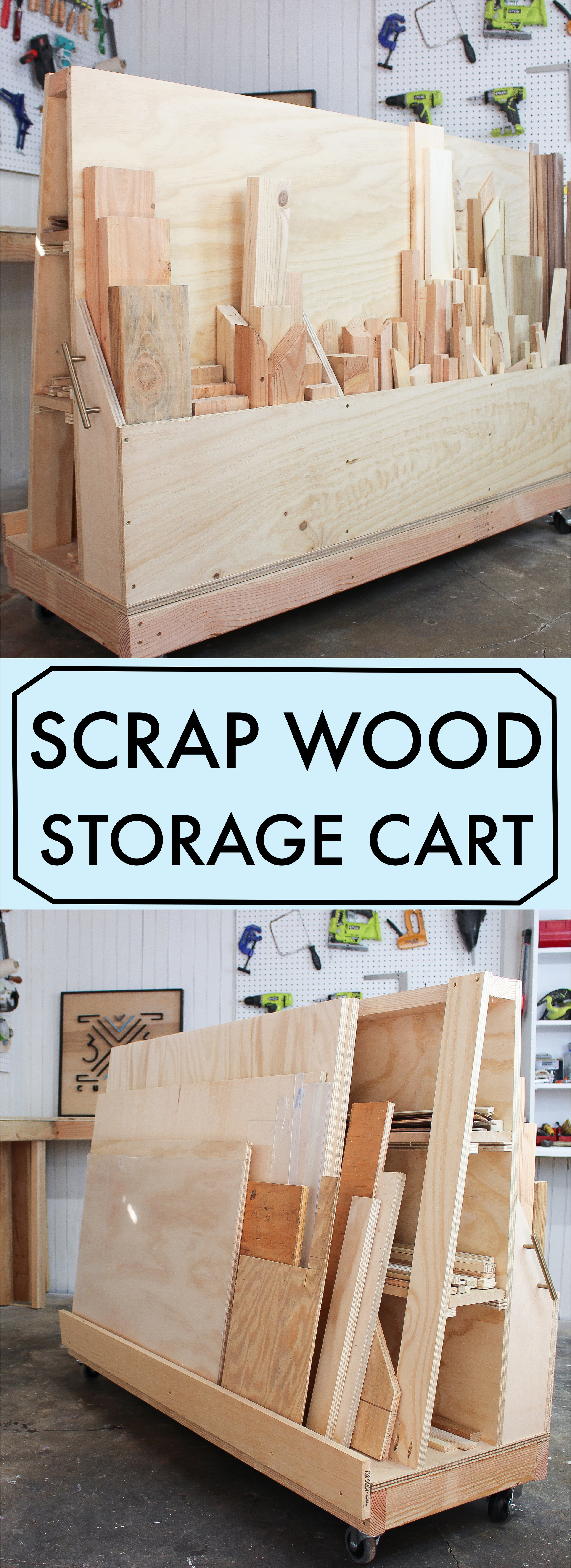 Scrap Wood Storage Bin  Organize Your Garage Wood Scraps