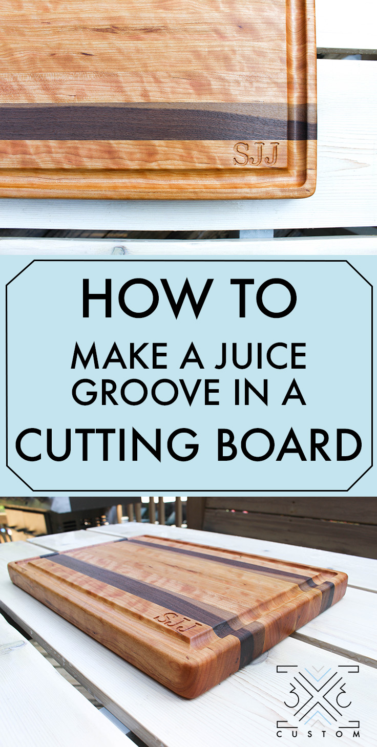 Cutting board with juice groove and drip tray