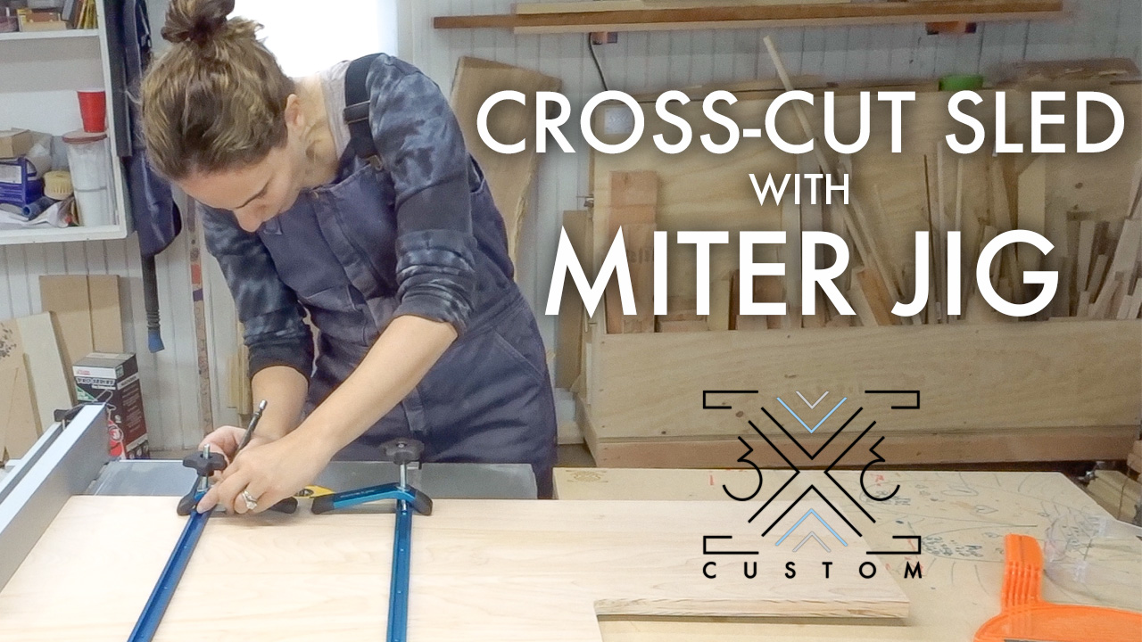 Cross Cut Sled With Miter Jig 3x3 Custom