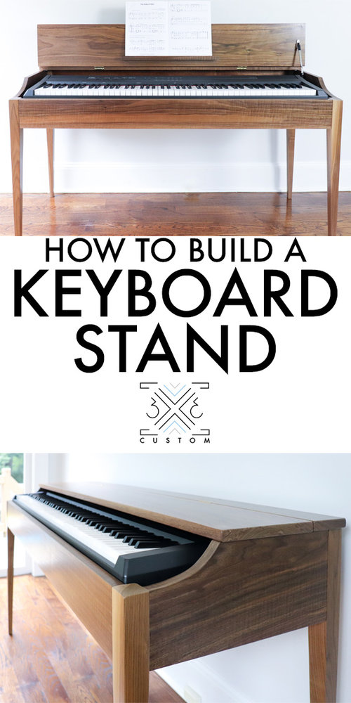 Making A Walnut Keyboard Stand 3x3 Custom