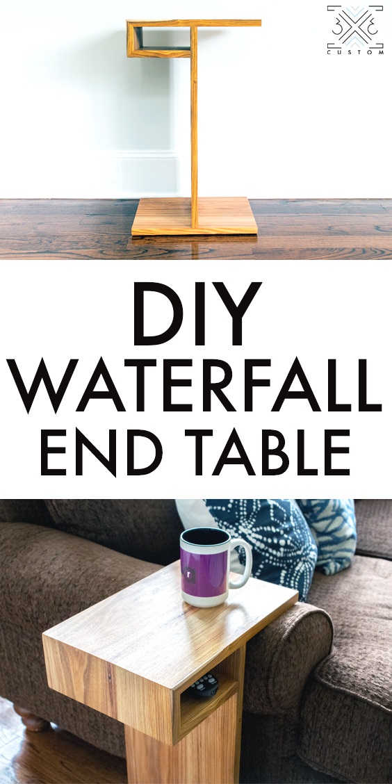 DIY Waterfall End Table