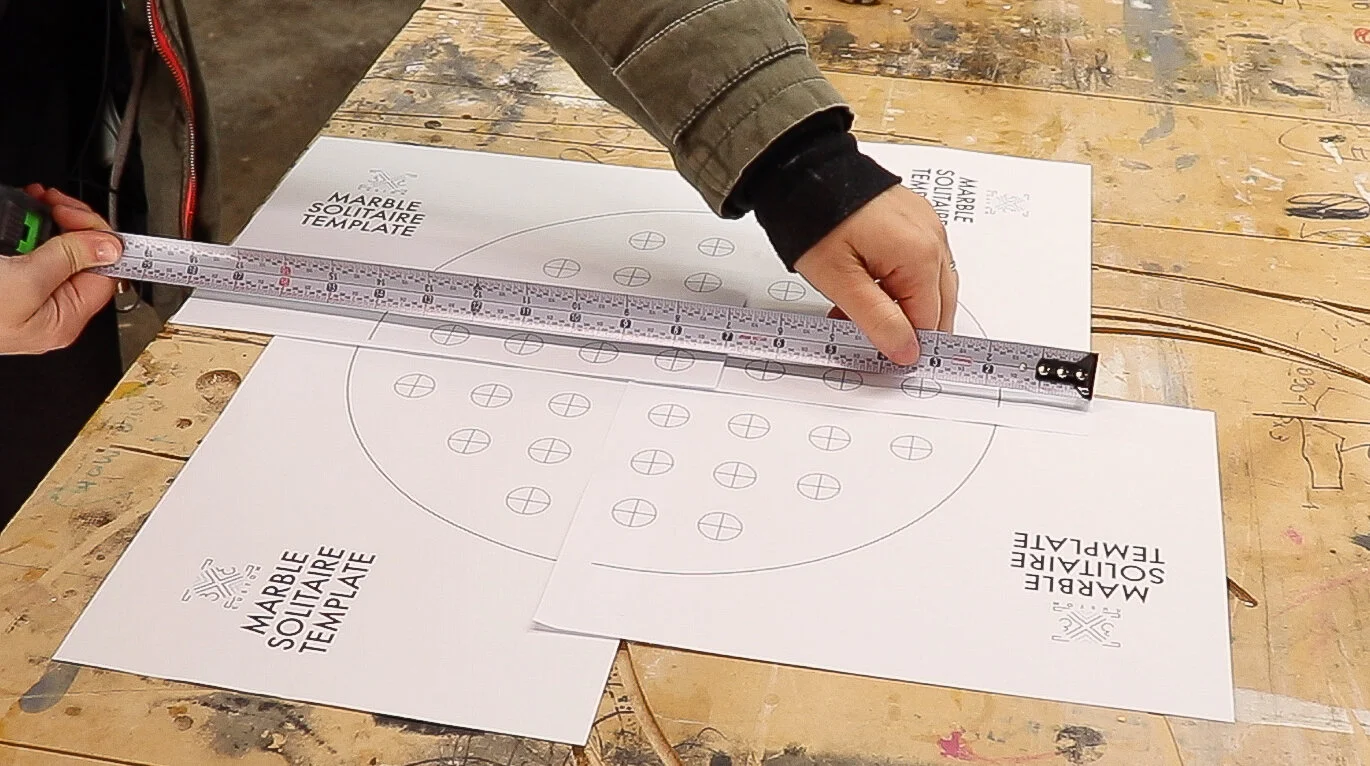 Marble Solitaire Game — 3x3 Custom