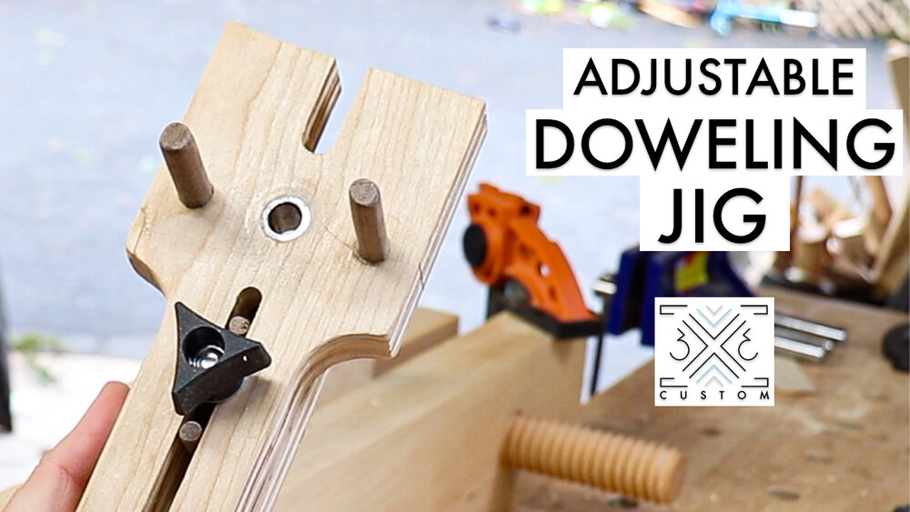 How To Make An Adjustable Doweling Jig 3x3 Custom - Diy Dowel Centering Jig
