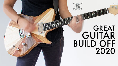 Sunburst Veneer Guitar — 3x3 Custom