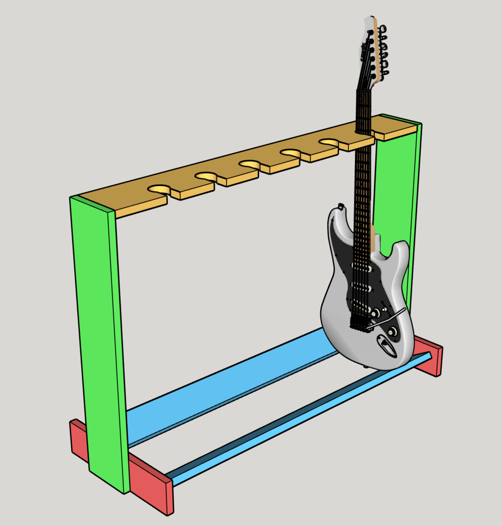 Guitar Rack Template — 3x3 Custom
