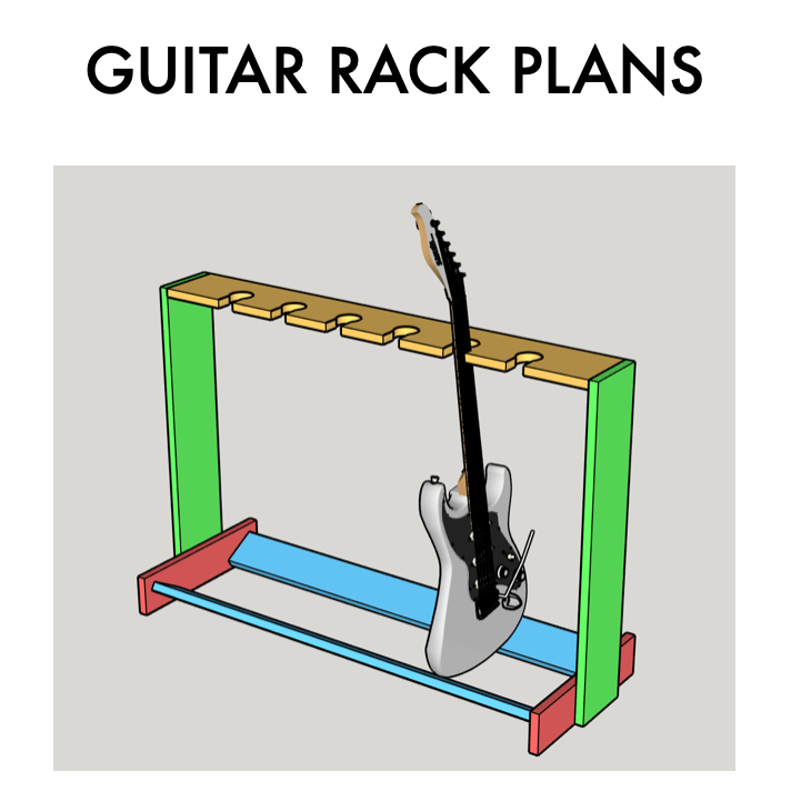 Guitar Rack Plans — 3x3 Custom