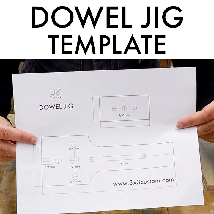 woodworking dowel jig acrylic template
