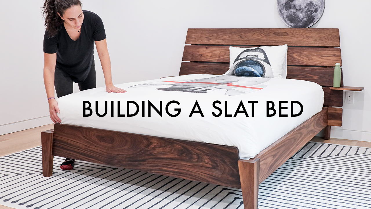 Modern Slat Bed 3x3 Custom