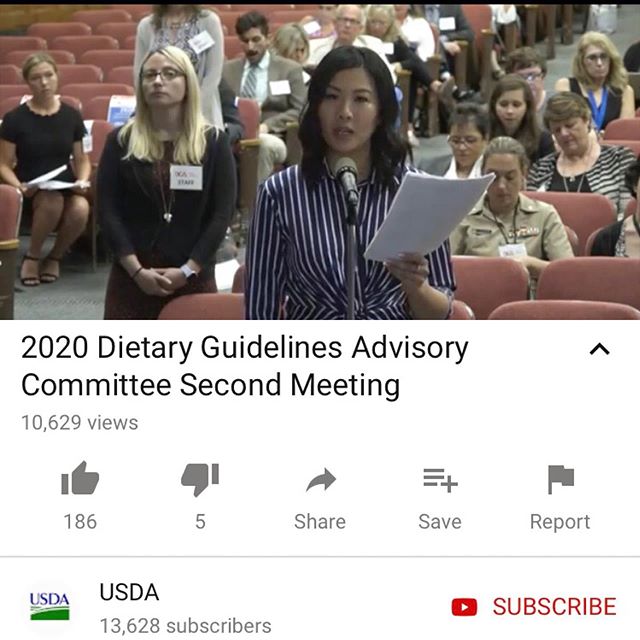 📝 About 3 weeks ago, I participated in the Dietary Guidelines Committee hearing at the USDA. The committee and their report helps shape our country&rsquo;s nutrition policies, which are evaluated once every 5 years!⁣
⁣
🌱 It was an amazing experienc