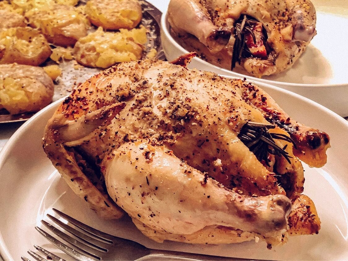 What food zaps you right back to your childhood?
 
I have several, but one that stands out amongst the crowd is the Cornish game hen. 
 
While they really are just small chickens, they without a doubt have a way of making an ordinary weeknight meal f