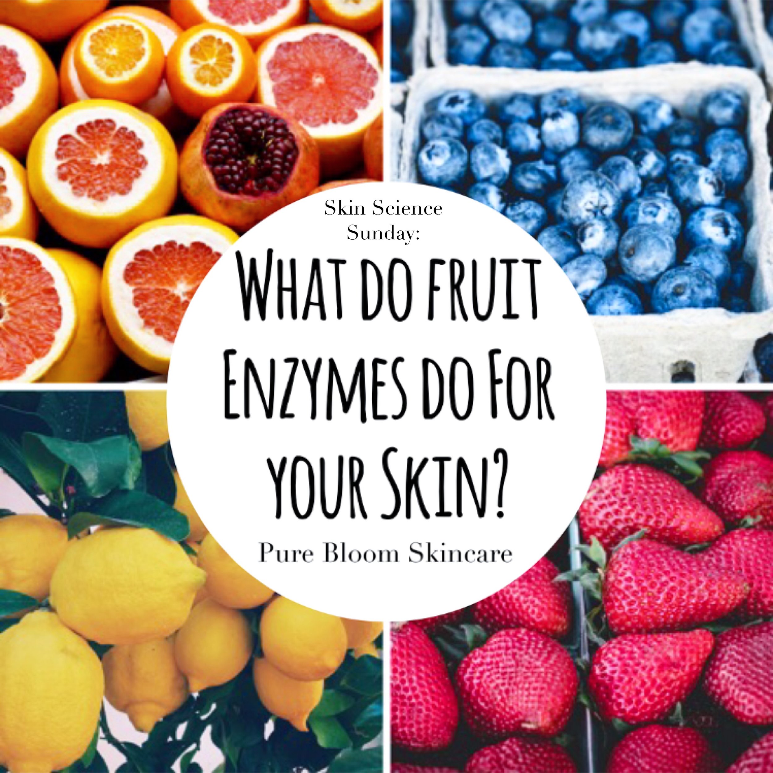 pure bloom skincare - skin science sunday: what do fruit