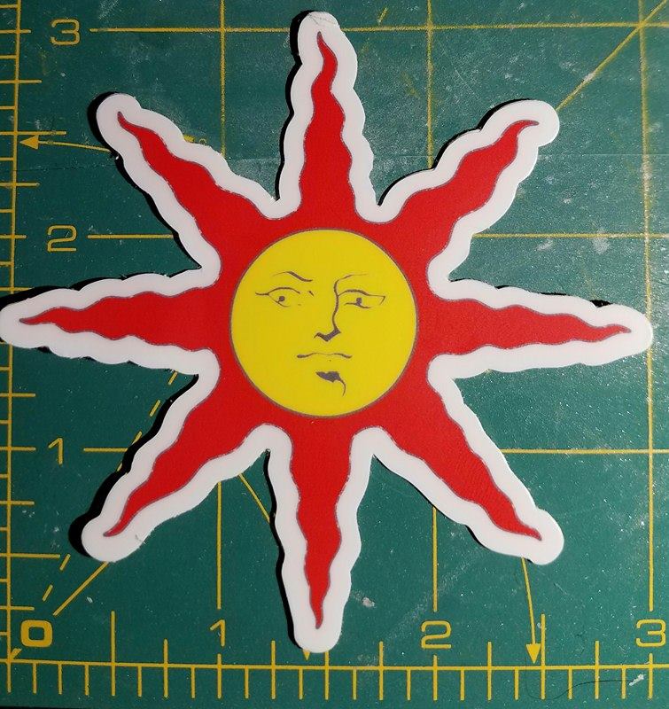 Git gud ora praise the Sun! - Dark Souls - Sticker