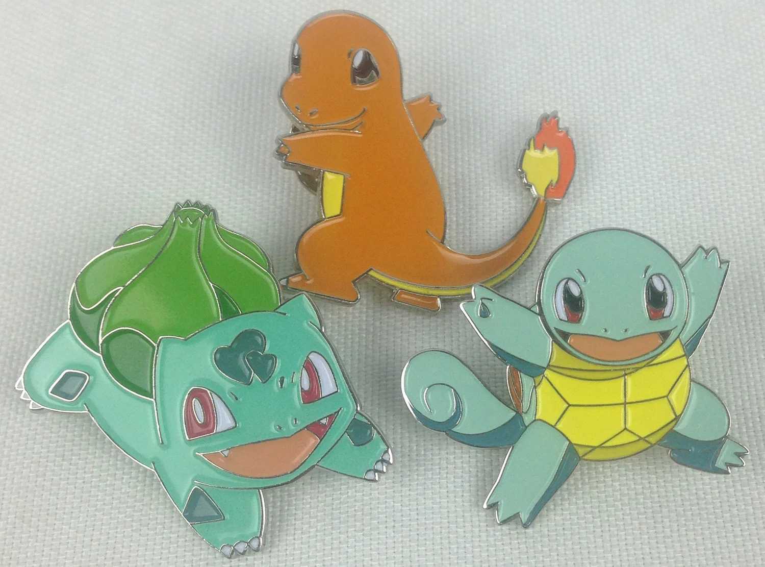 3 Starter Pokemon Pinset — Logan Arch display picture 1