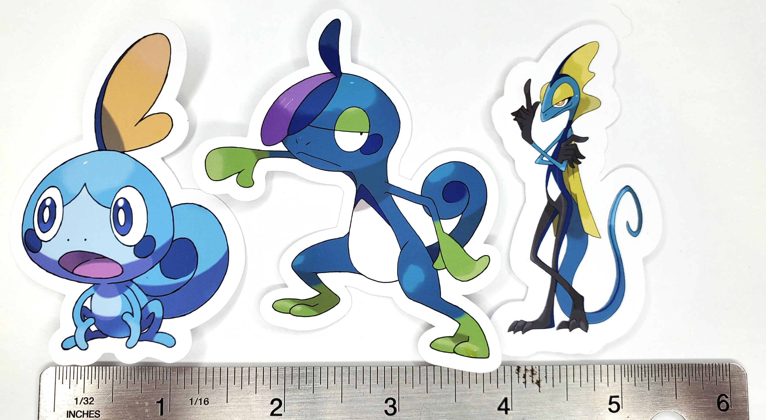 Sobble, Drizzile, Inteleron- 3 Vinyl Pokemon Sticker Evolution Set — Logan  Arch