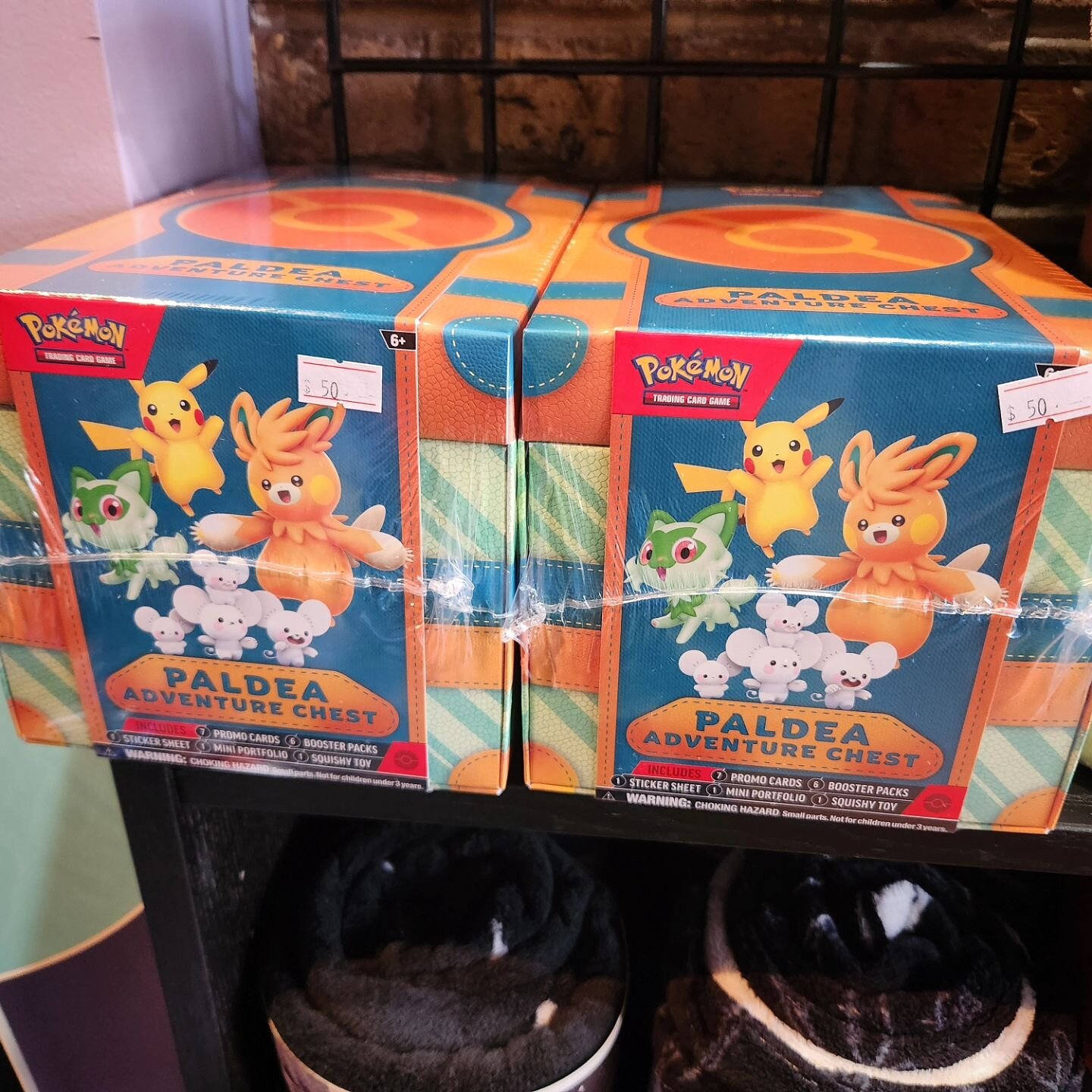 Unexpected Pok&eacute;mon TCG restock ahead of next week's Temporal Forces release 🤩

Paldea Adventure Chests are $50, 2024 Stacking Tins are $15, ETBs are $45 each, Pok&eacute;mon Go tins are $10, and we broke some 151 Booster Bundles so you can pu