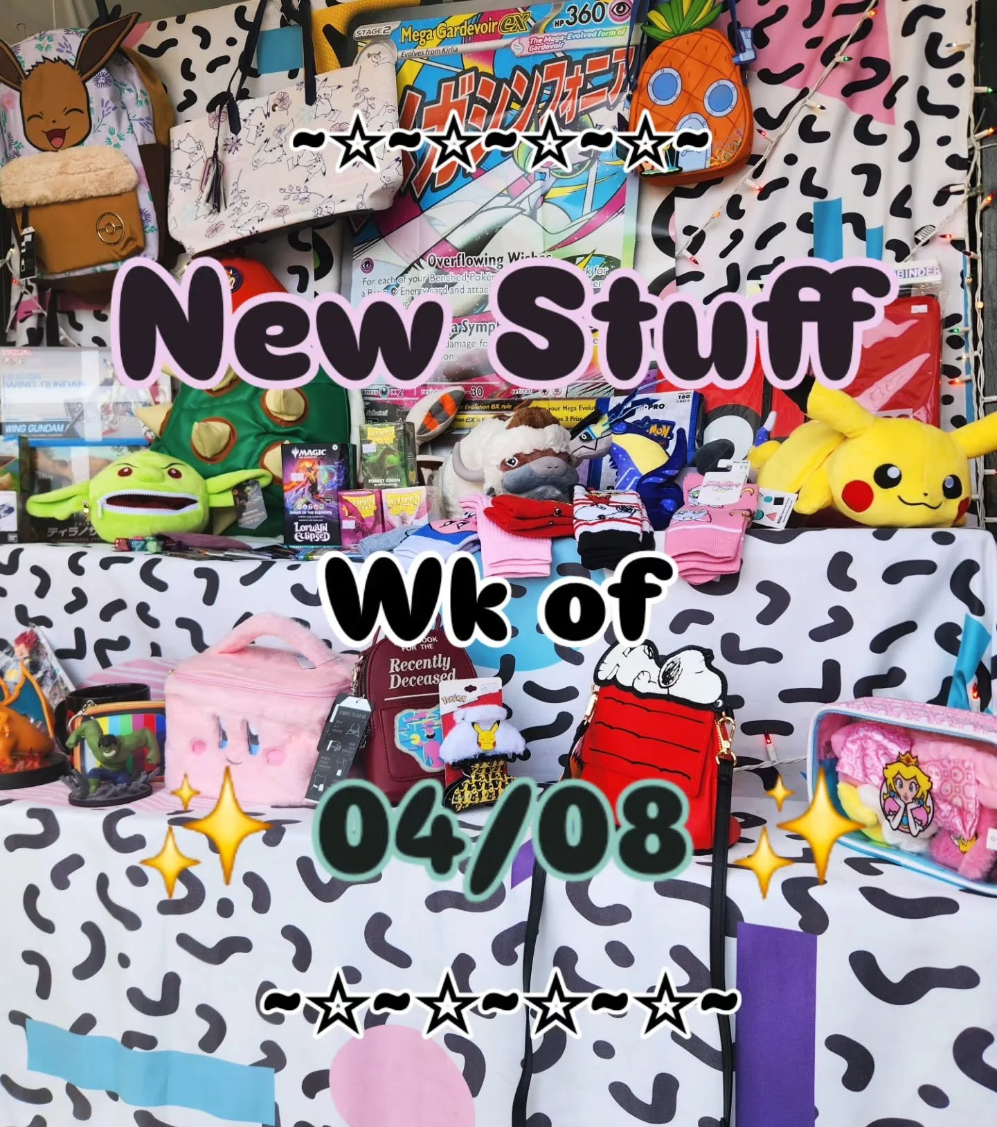 ✨️ Everything new this week ✨️

We're still catching up from March, but we have lots of restocked and new Pok&eacute;mon cards, MTG decks and boosters, vintage singles, accessories, Gundam models, figures, and lots of things that aren't even in these