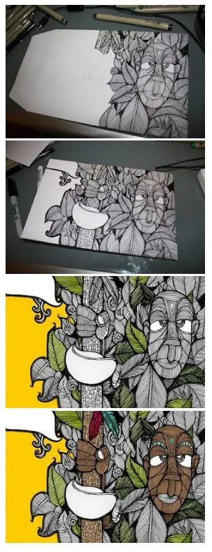 inthebush_mailart.jpg