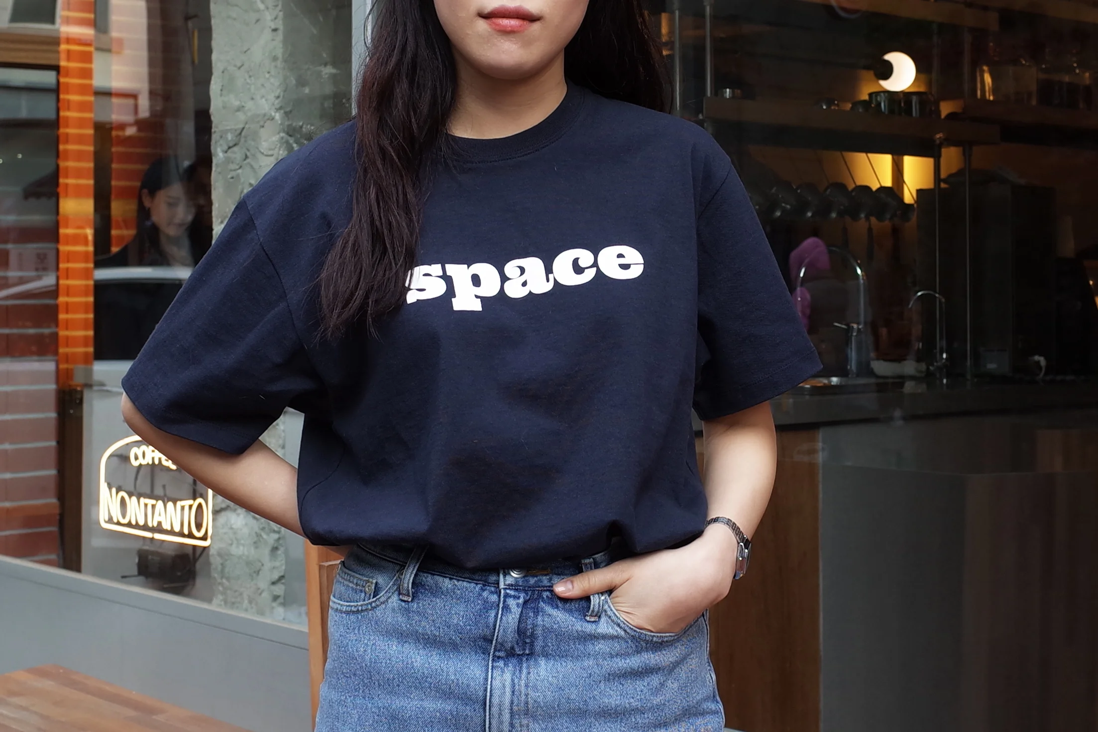 앞면엔 space