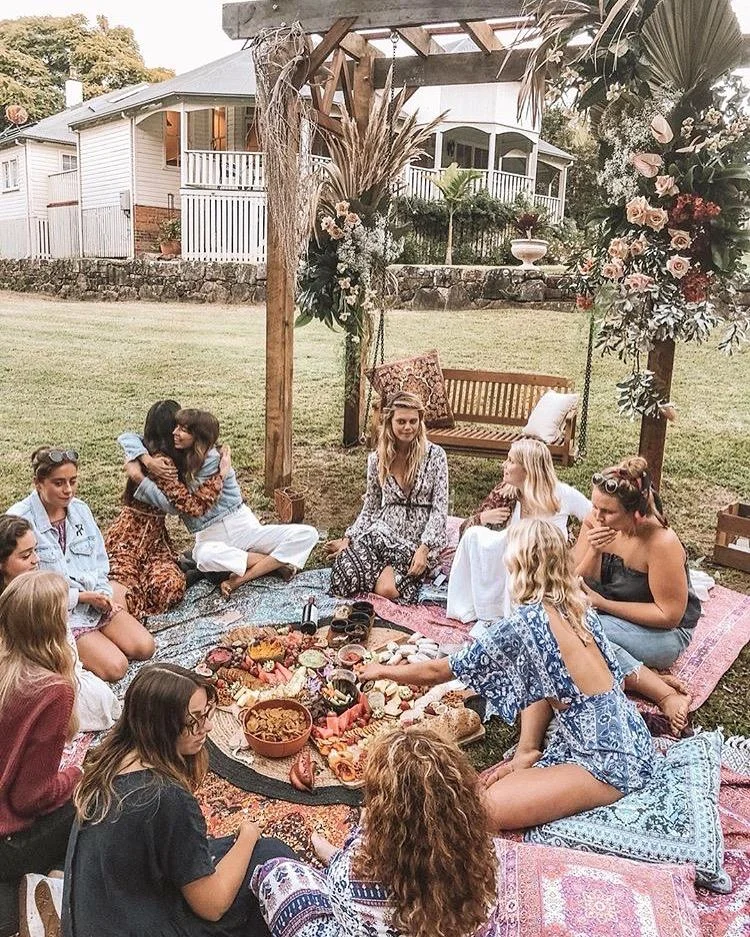 Picnic set up at The Bangalow Guest House