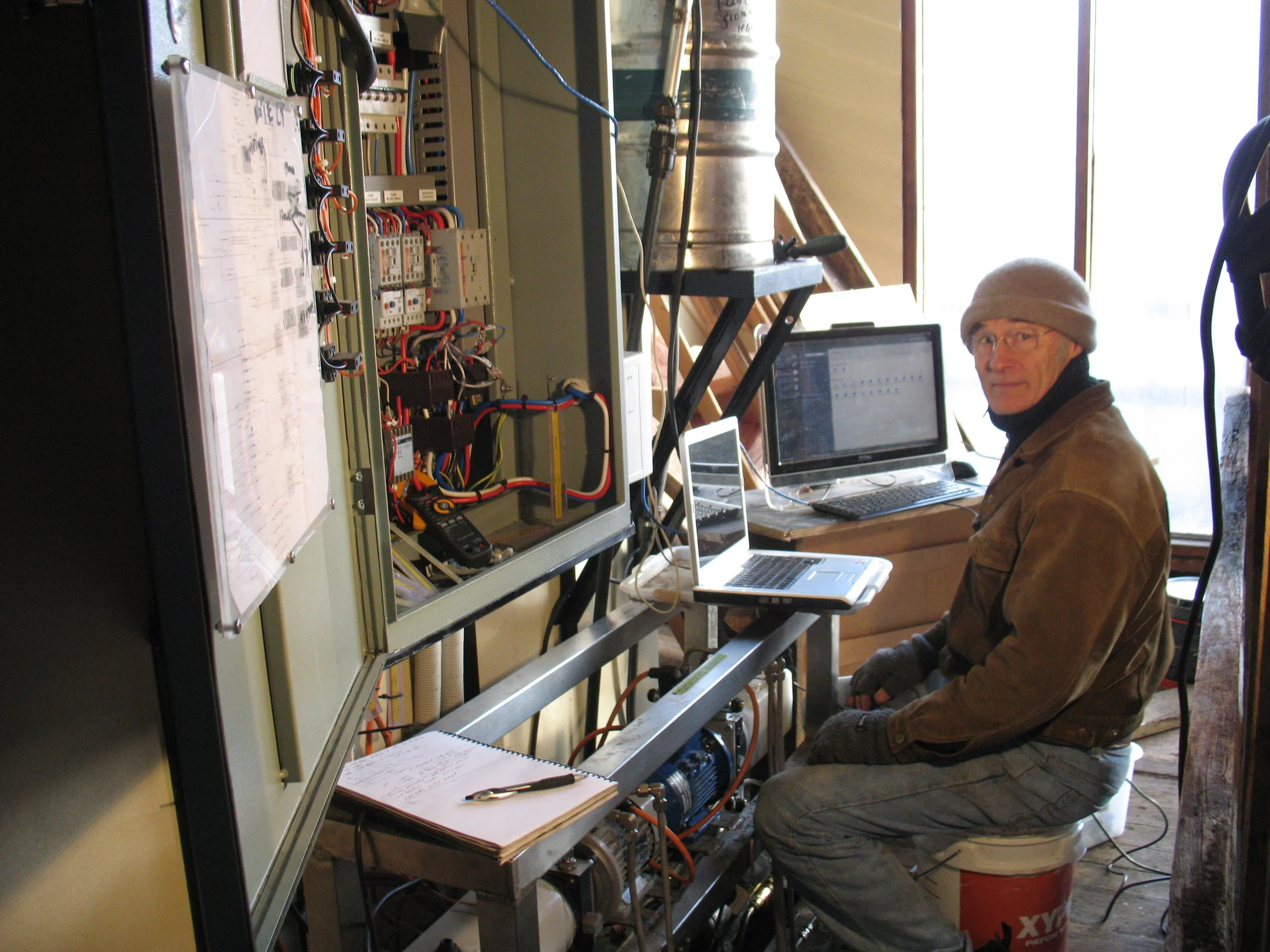 James commisioning power station management controls.JPG
