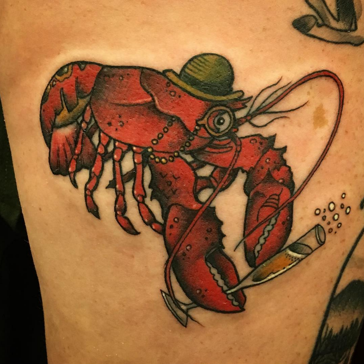 35 Lobster Tattoos with Meaning  Body Art Guru