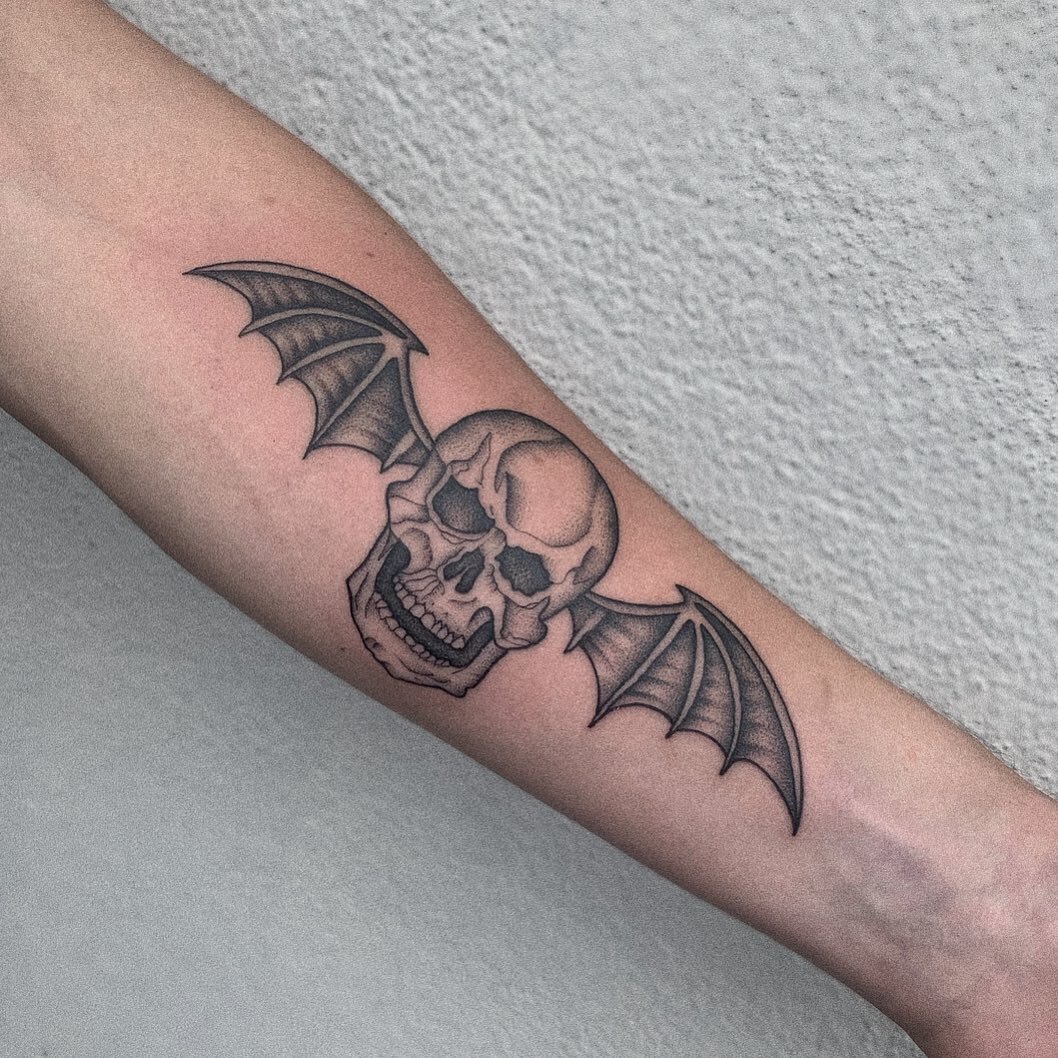 Thanks Ron! 💀 #a7x #a7xtattoo #avengedsevenfold #avengedsevenfoldtattoo #nj #njtattooartist #njtattoo #handsomedevil #handsomedeviltattoo #handsomedeviltattooco #handsomedeviltattoocompany