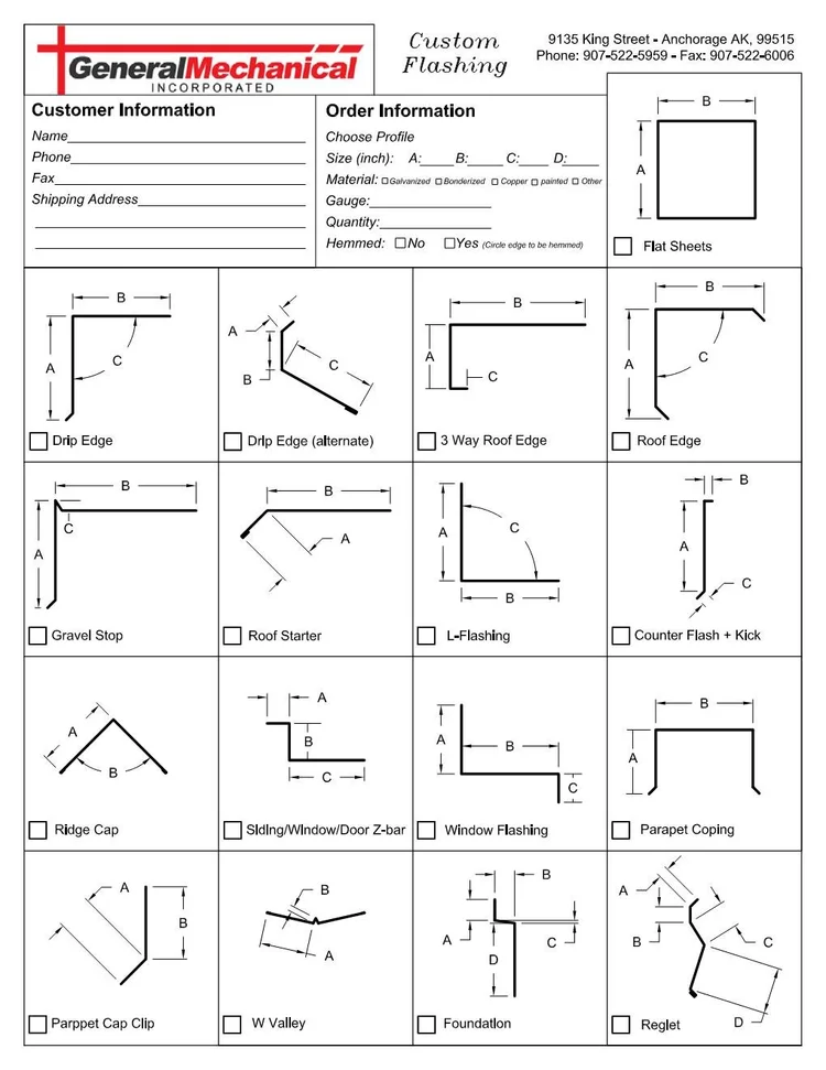 Flashing — General Mechanical Inc.