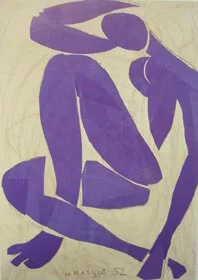 Example three Henri Matisse 1869-1954 Blue Nude IV 1952 Glue, clip 103 × 74cm Nice-Cimiez (Musee Matisse)