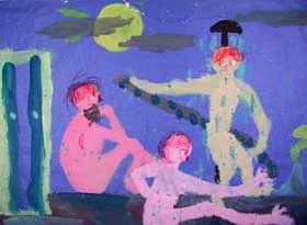 Figure 2. Fourth grade - Redrawing of Edouard Manet’s “Luncheon on the Grass”