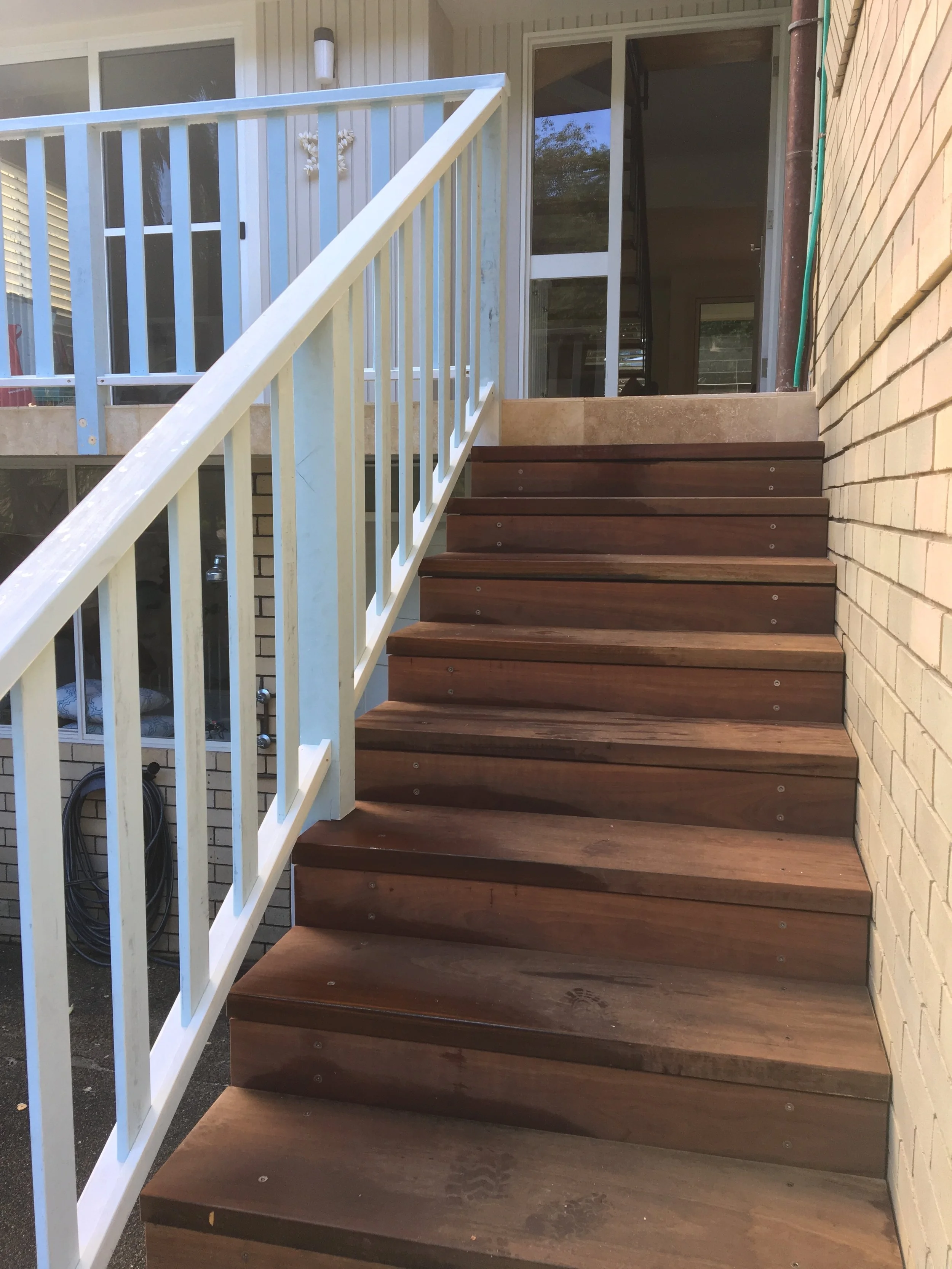 Spotted gum stair .JPG