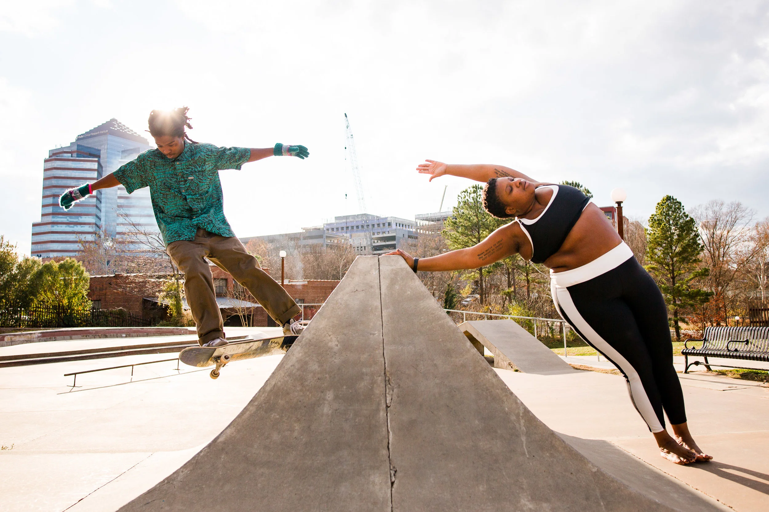 Jessamyn Stanley at the Skate Park