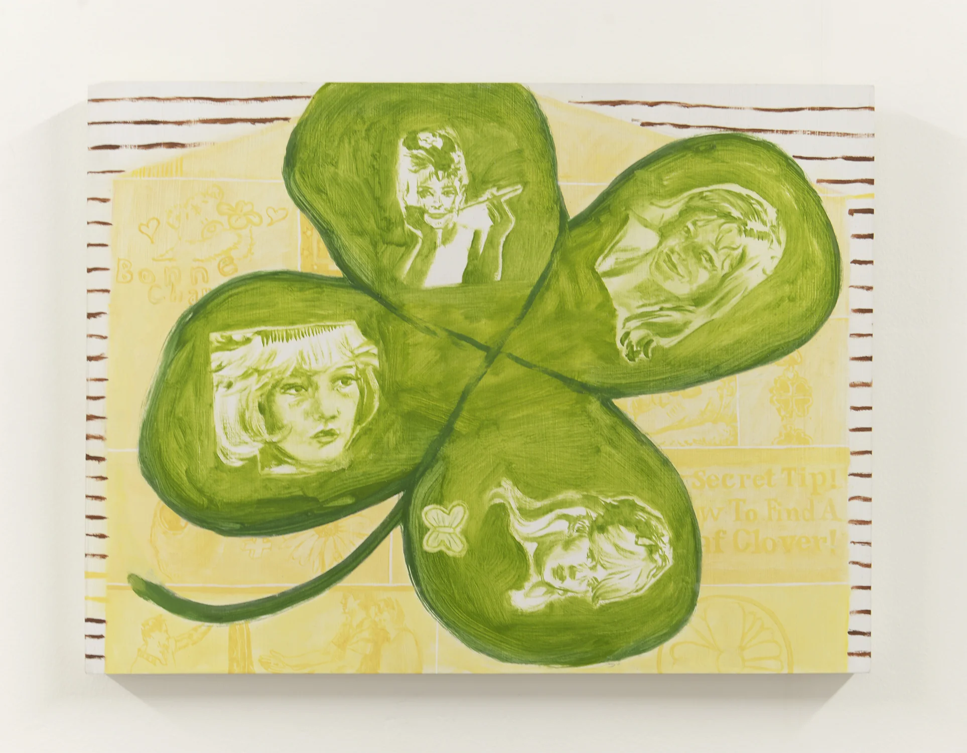 Holly Anderson My Clover 2017 oil on panel 30.5 x 40.5 cm