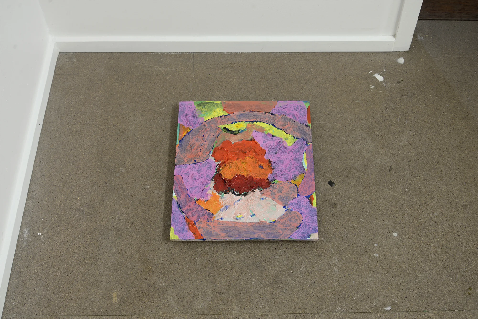 Loki Groves EE73 heave 2019 acrylic on plywood