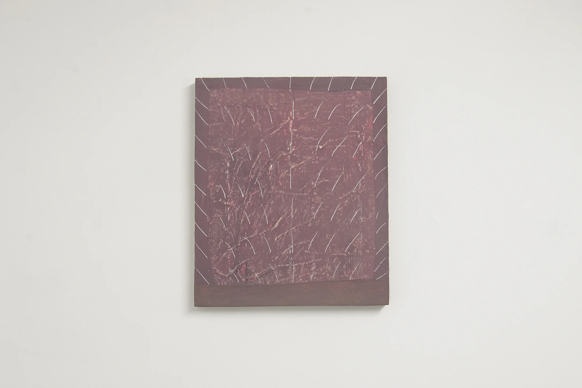 Loki Groves En Exp 52 A damage and juncture 2017 acrylic on particle board