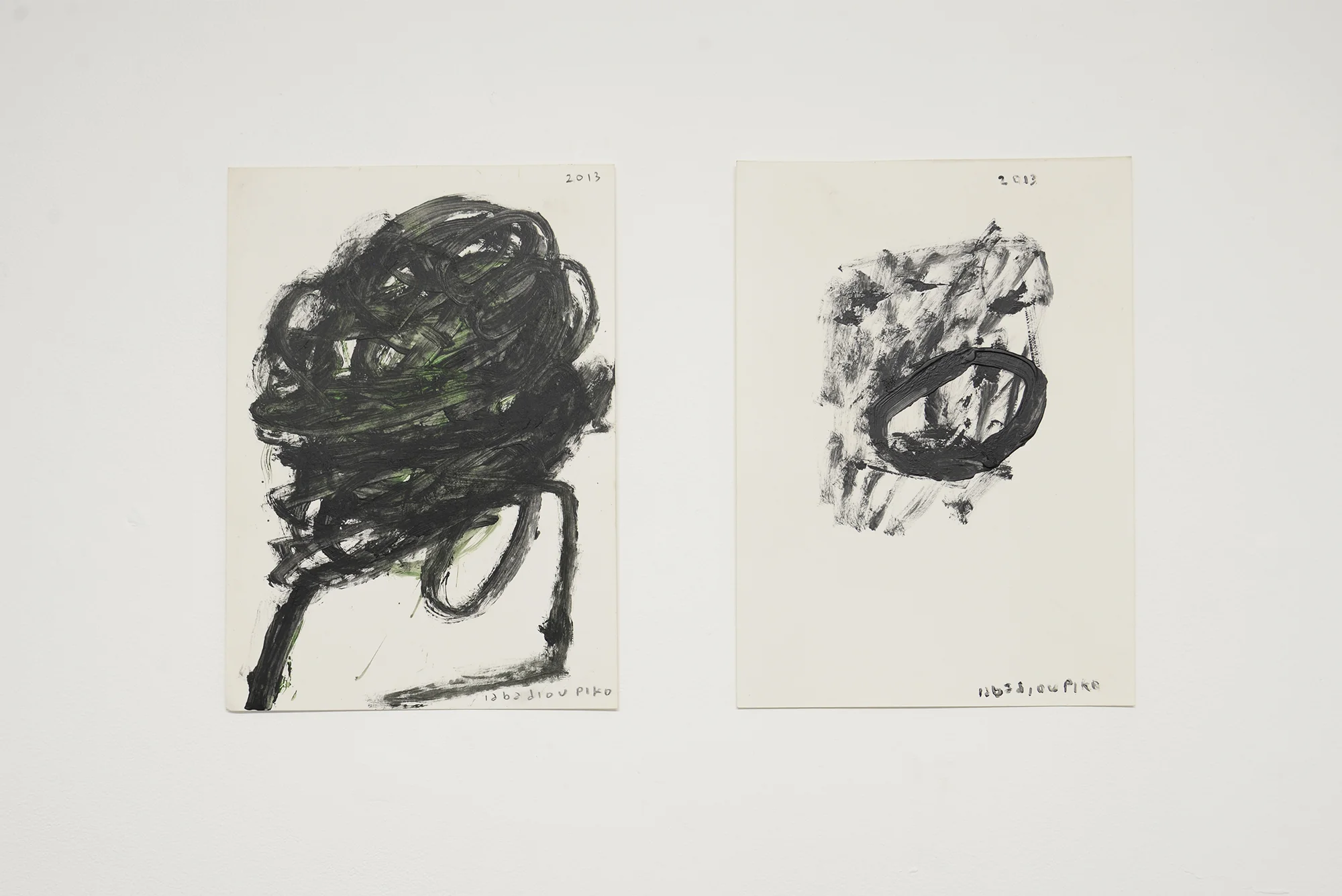 Iabadiou Piko Untitled 2013 acrylic and pencil on paper