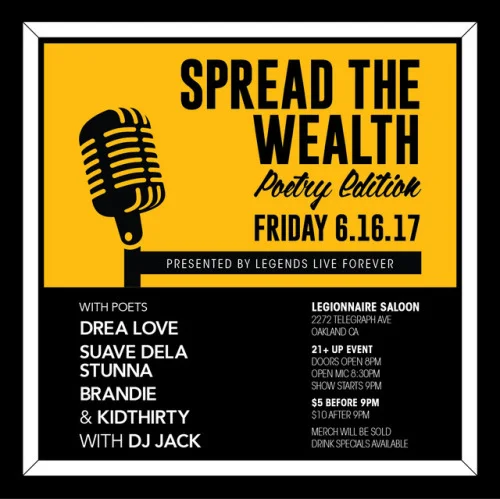 Spread the Wealth 6.16.17: Poetry Edition