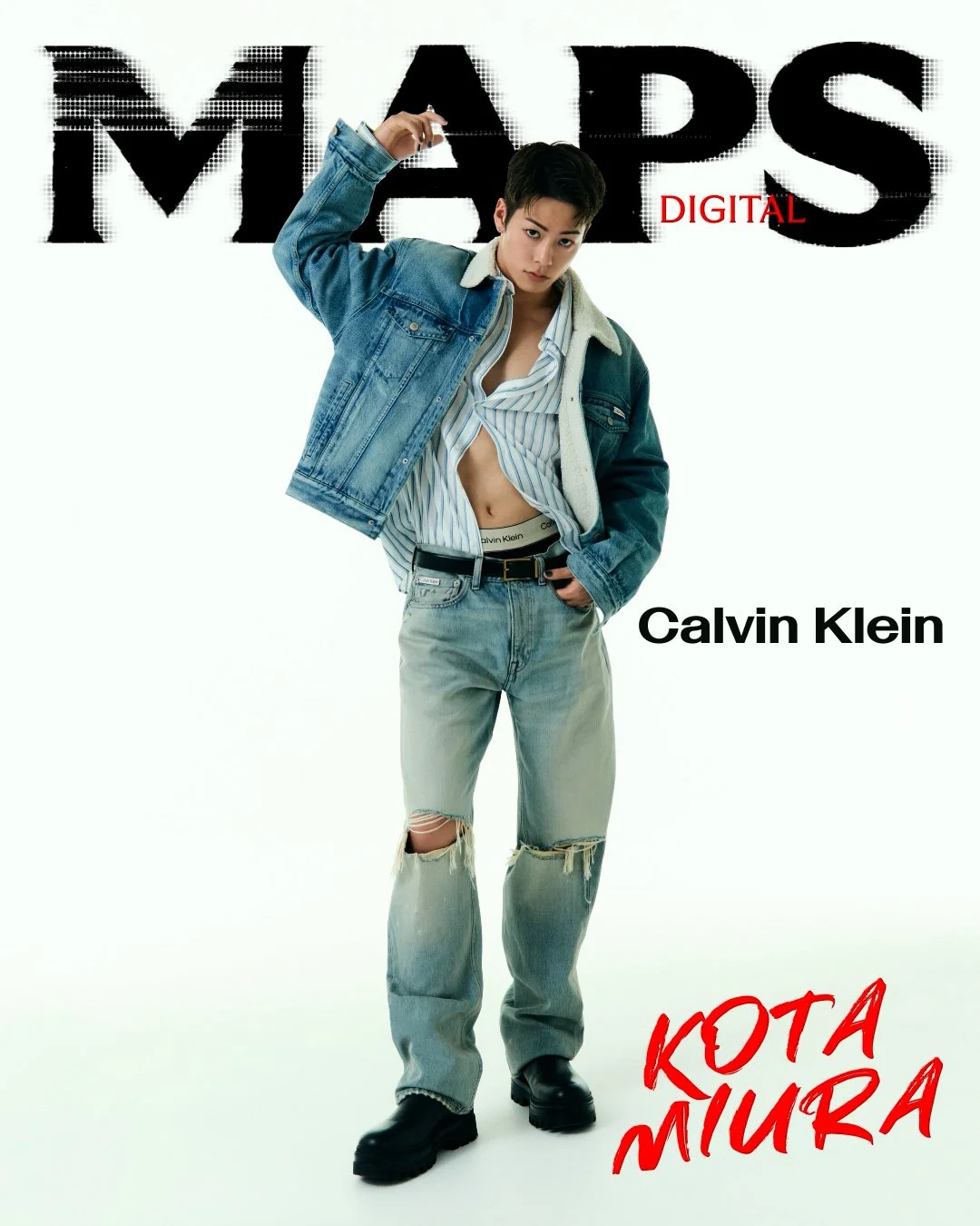 MAPS 2025 NOVEMBER DIGITAL COVER for KOTA MIURA X Calvin Klein