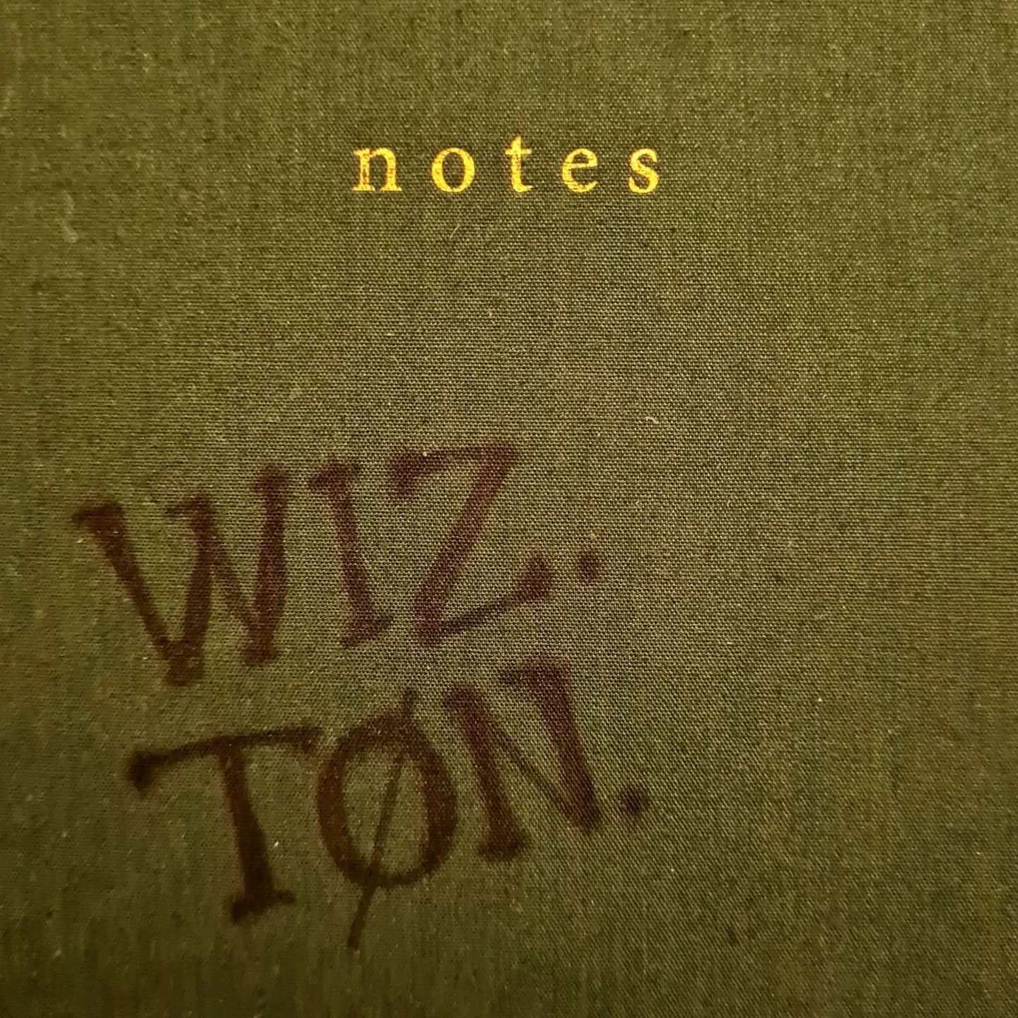 Impeccable note keeping at wiz(ard) ton(e)