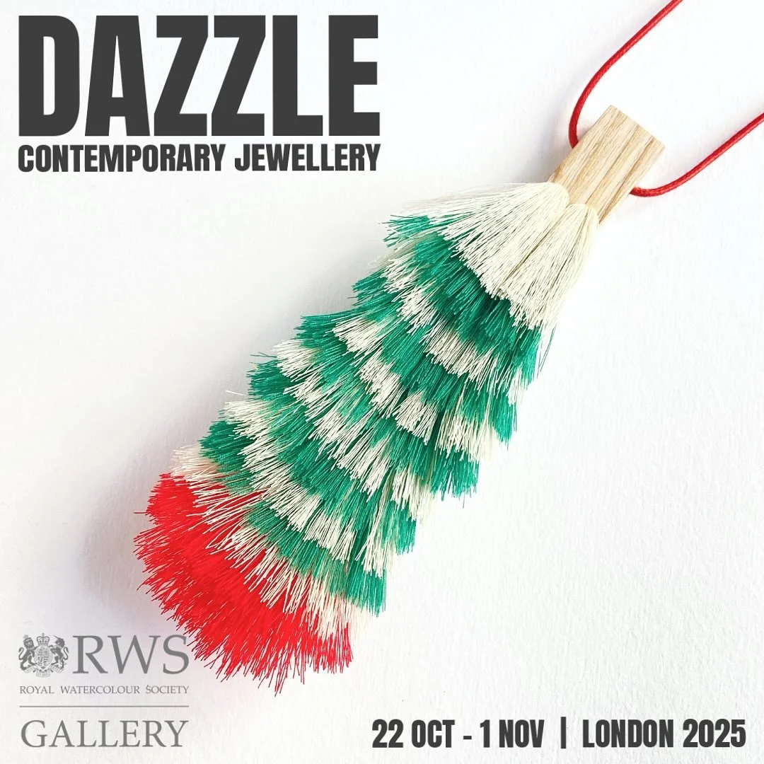 I am delighted to have a small selection of my jewellery in this years DAZZLE LONDON @dazzleexhibitions 

Private View 21 Oct, 4-8pm ( Invite only) 

22 Oct - 1 Nov
Open 11am - 5pm daily
Thursday lates until 7pm
Free entry

The Royal Watercolour Soci