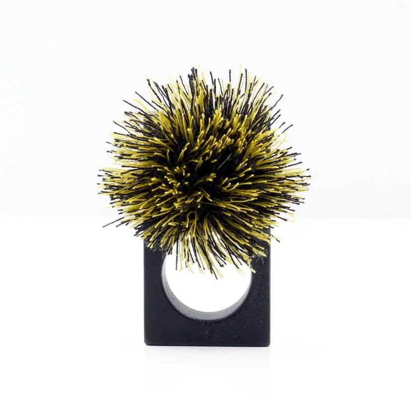 I&rsquo;m delighted to have my work at @birchamgallery14 as part of their Recycled. Repurposed. Reimagined exhibition.  A special showcase of jewellery in which unusual materials have been used, which also features the work of Xinyi Chen, Elaine Cox,