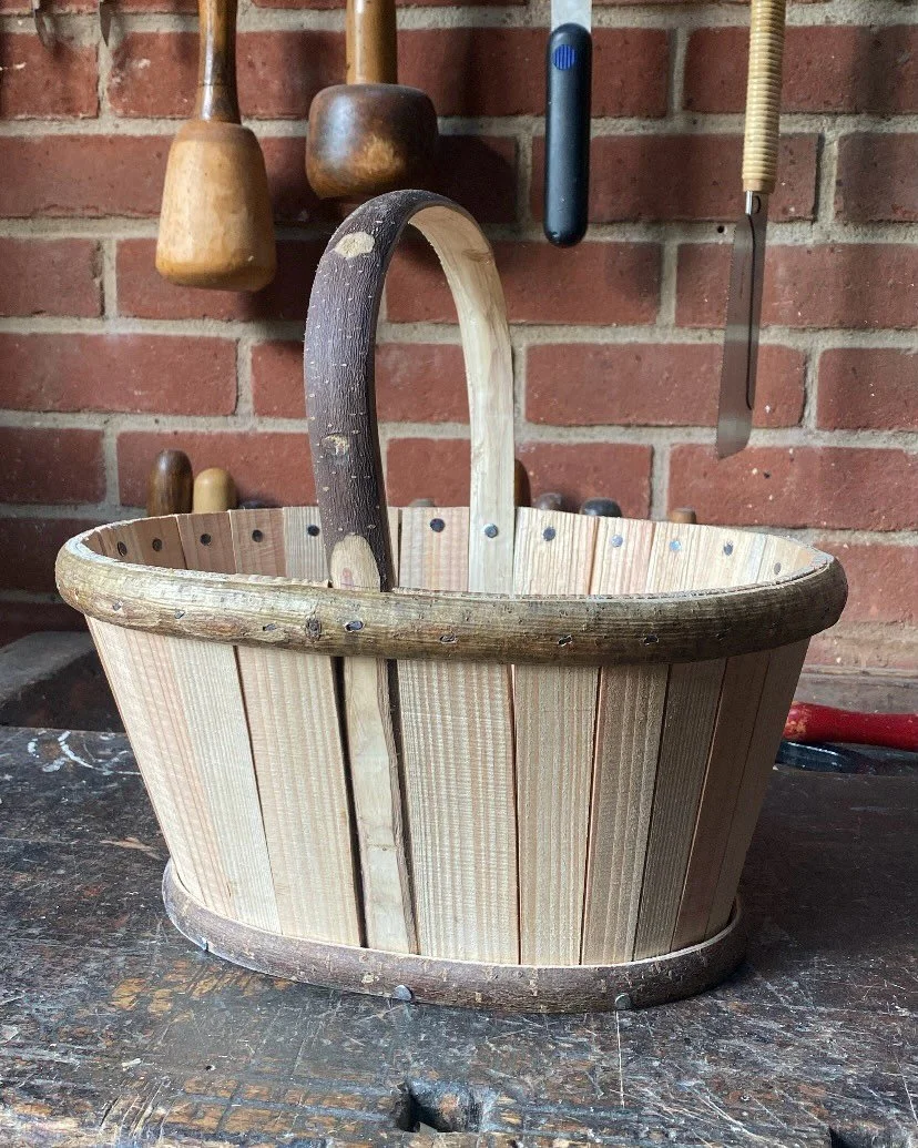 Happy Easter 🐇🥚🌼 
I managed to finished my cleft stave basket just in time for this year&rsquo;s Easter egg hunt. So pleased with the finished product and new skills acquired.  I love learning new skills but didn&rsquo;t have to leave the comfort 