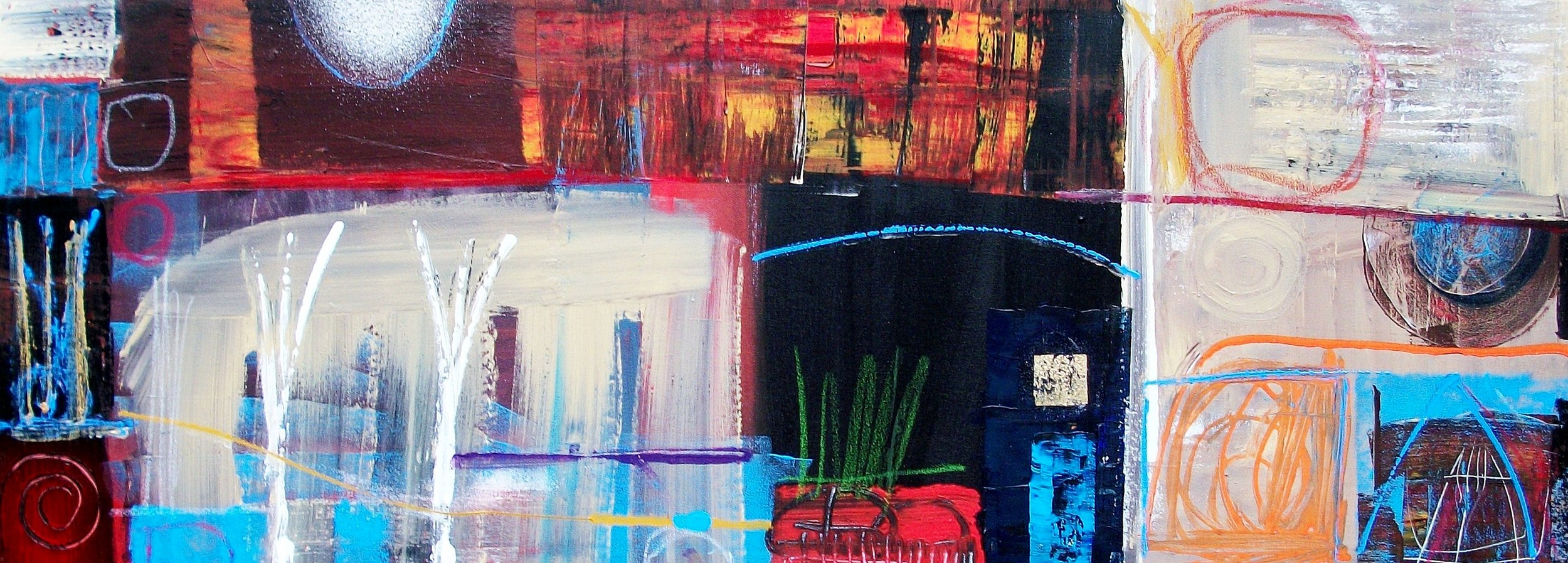 TERRA, 150 x 50cm, acrylic, spray paint on canvas