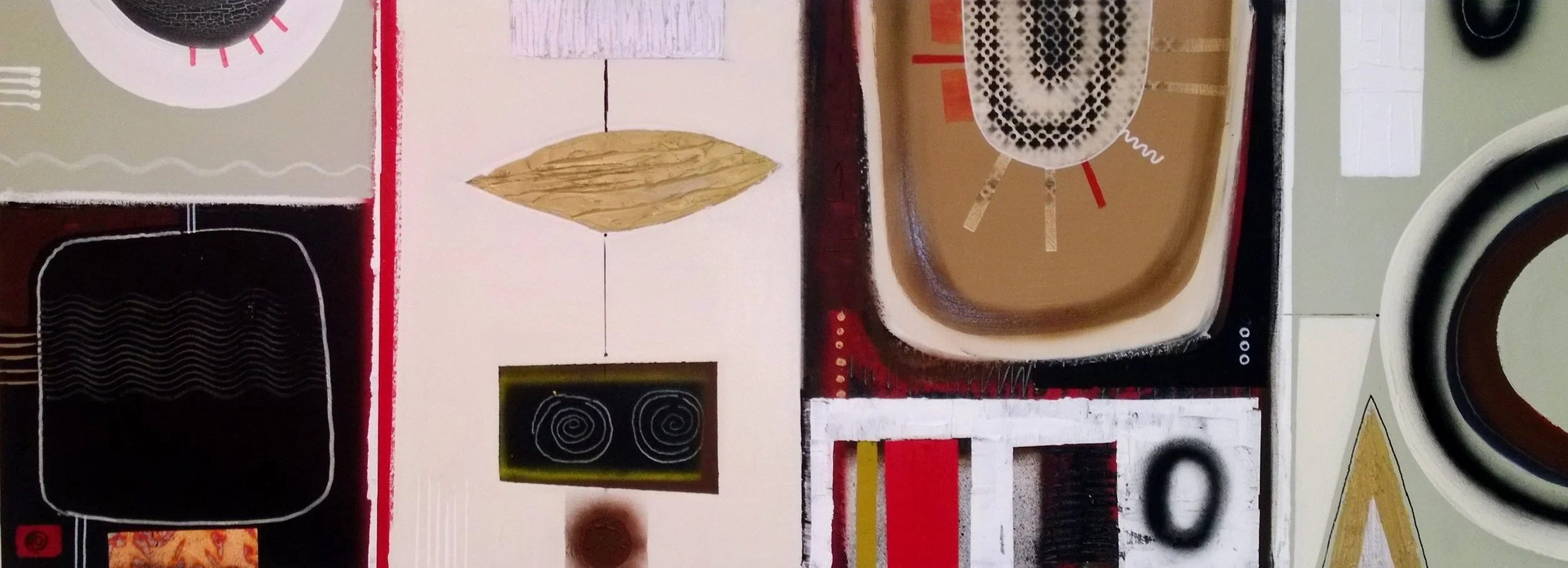 A PLACE, 150 x 50cm, acrylic, spray paint on canvas