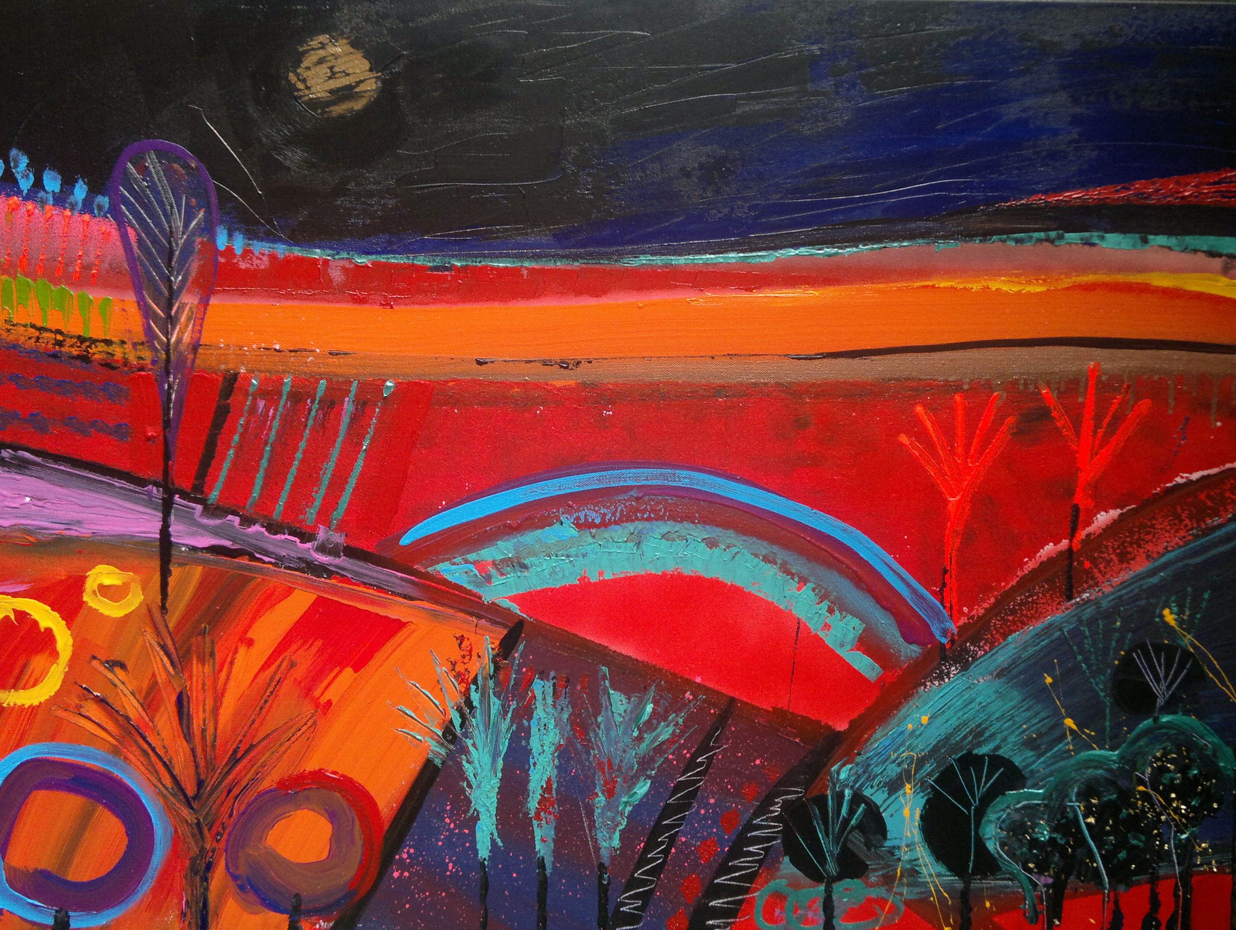 AFRICA I, 140 x 100cm, acrylic, spray paint on canvas