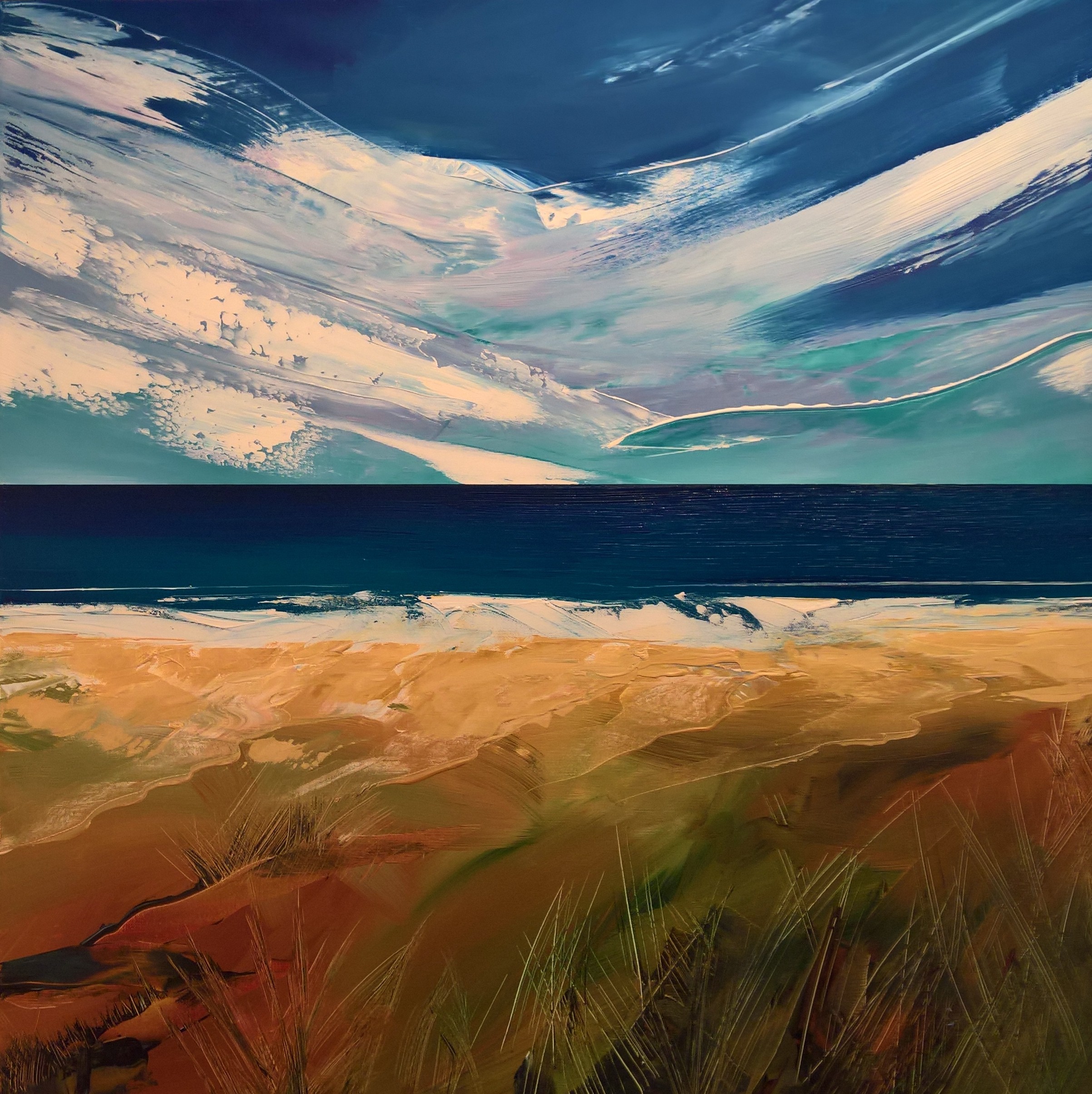 COAST NO.12, 90 x 90cm, acrylic on canvas