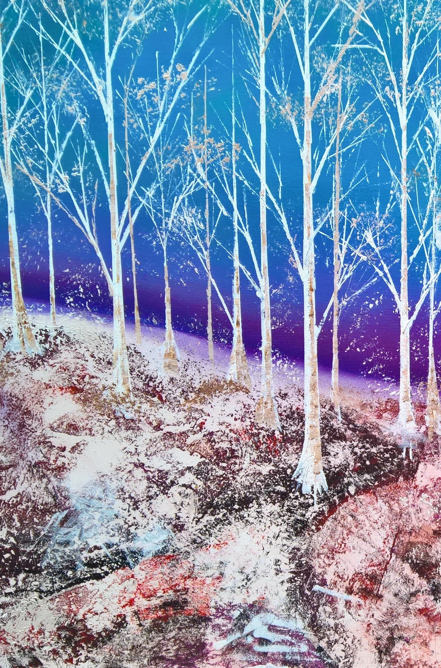 WINTER FOREST, 100 x 60cm, acrylic on canvas