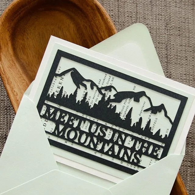 Only a few weeks until Liz and Austin meet their family and  friends in the White Mountains to celebrate their wedding weekend!