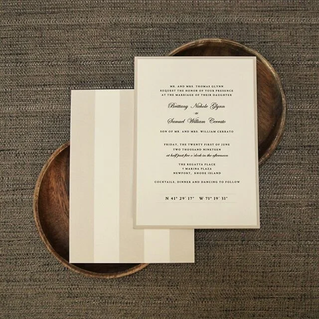 My favorite part of the wedding invitation process is collaborating with the client. Brittany and I had so much fun designing this invitation suite, and I still can&rsquo;t get over how perfect they are.