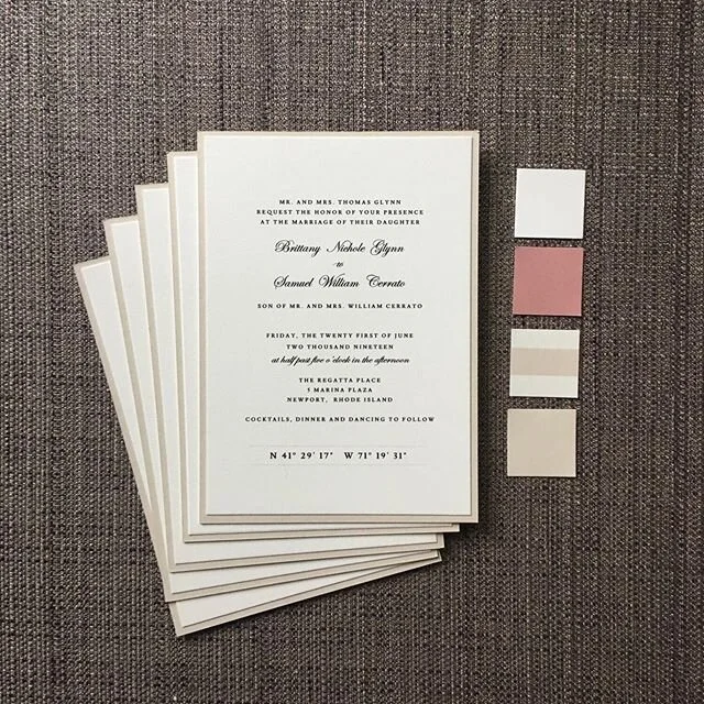 One of my favorite parts of the bespoke invitation process is the initial consultation. This is when I learn all about you and your fianc&eacute;, your likes, dislikes and most importantly your wedding day plans. 
Each client has inspired me, all in 