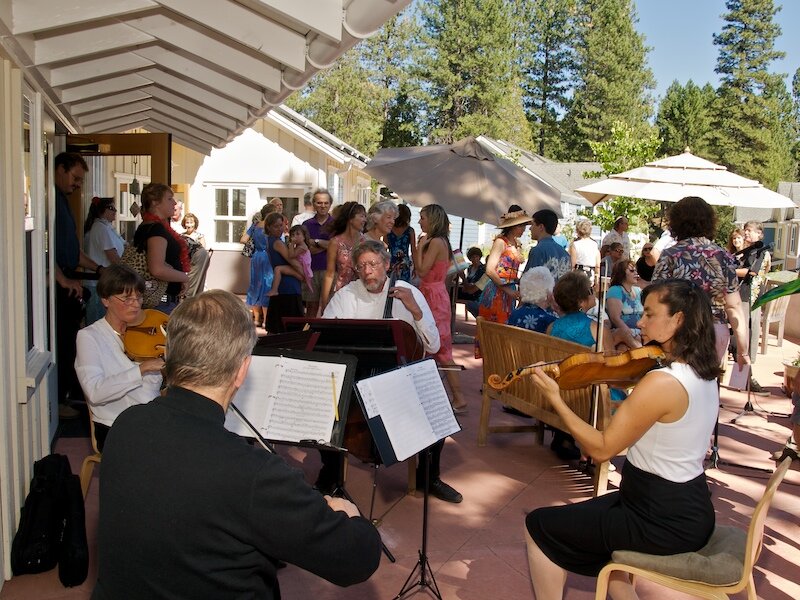 Nevada City Cohousing Strings on Terrace Photo by Tony Finnerty.jpg